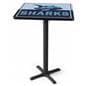 30" Printed custom high top tables with full color print
