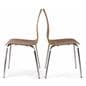 Bistro style lunchroom table and chairs includes bent wood seating