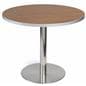 Bistro style lunchroom table and chairs 36 inch tabletop with base