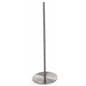 1 Post of the 8-Barrier Silver Gallery Stanchion Set