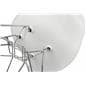 Contemporary Wire Base Eiffel Chair with Bucket Seat
