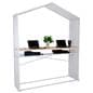 Counter Height Bar Table with Work Desk Features