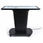 Black multi-user interactive touch table has 10-point capactive touchscreen