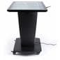 Steel interactive touch table base with powder coated finish