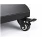 Mobile interactive touch table with four locking wheels