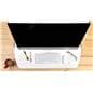 Height adjustable standing desk converter that elevates up to 15.75"