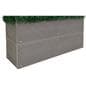 Artificial boxwood hedge with planter box and all-weather WPC base