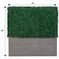 Artificial boxwood hedge with planter box with sleek and modern design