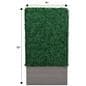 Artificial boxwood hedge panels with 72 inch by 41 inch build