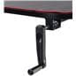 Adjustable computer desktop with plastic detachable crank 