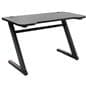 Gaming desk computer table with sleek curved-edge design 