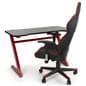 Ergonomic gaming z desk with one inch thick particle board desktop 
