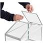 Glass wedding money card box measure 17 inches wide by 14 inches tall 