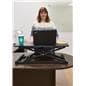 Gas-lift sit-stand desk converter promotes body movement 