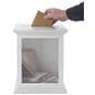 White card box with photo frame and top slot insert 