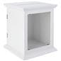 White card box with photo frame and MDF construction 