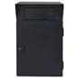 Outdoor package drop box with black powder-coated finish