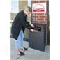 Outdoor package drop box with heavy 8- pound design