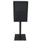 Pedestal drop box with locking door design