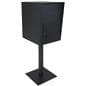 Pedestal drop box with durable steel build