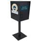 Custom adhesive graphic for FDHDBBP1 pedestal drop box with contour cut design