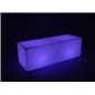 multicolored LED lounge bench