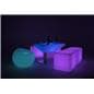 LED lounge bench complements other light up pieces