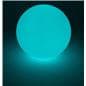 Large LED ball with turquoise lighting