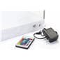 Countertop led collectables display case with power port in the back