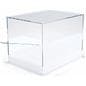Countertop led collectables display case with 16 color base