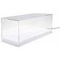 Lighted acrylic display case with base illumination turned off