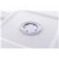 Hourglass LED pub table set bottom power button and charging port