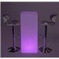 LED tall boy table set lit up