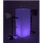 LED tall boy table set with 16 light color settings