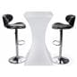 Water Resistant Hourglass LED pub table set 