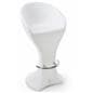 LED bar stool with stainless steel footrest
