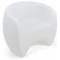LED single sofa chair is molded from strong polyethylene construction