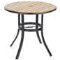 Outdoor patio dining table with umbrella hole 