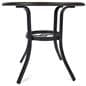 Outdoor patio dining table with self standing placements 