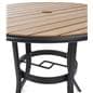 Outdoor patio dining table with faux wood 
