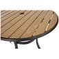 Outdoor patio dining table with water resistant surface 