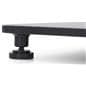 Outdoor patio dining table with foot levelers