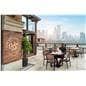 Outdoor patio dining table with indoor usage 