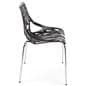 Cut-out tree design chair with a weight of 6 pounds per chair