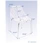 Cut-out tree design chair with comfortable curved back