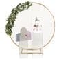 Circle grid backdrop with overall width of 80 inches wide