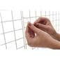 Circle grid backdrop with 24 clear sip ties