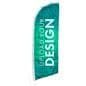 10-ft Custom Blade Flag with Digitally-Printed Graphics