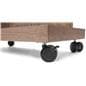 Chalkboard sanitizer station with locking wheels