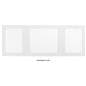 Student desktop privacy shield with overall width of 47 inches